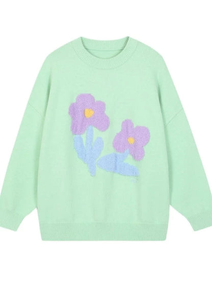 Flower Design Over Sweater Tops