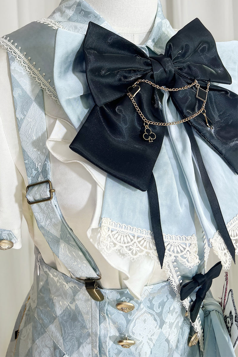 【予約商品】アリス皇子ロリータシャツ+ショートパンツ+ベルト