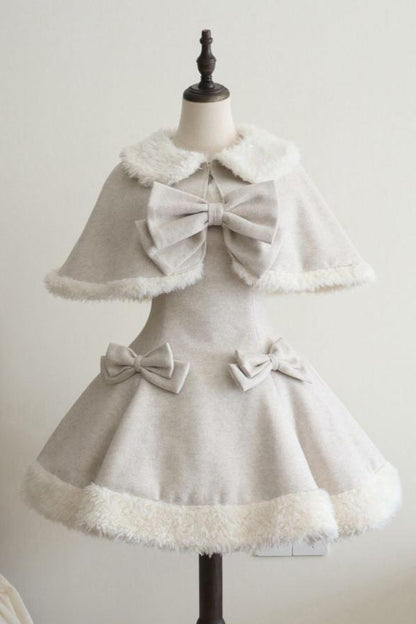 [Reservation deadline on October 21] Winter Wool Sherral Fart Lim Cape Dress suit