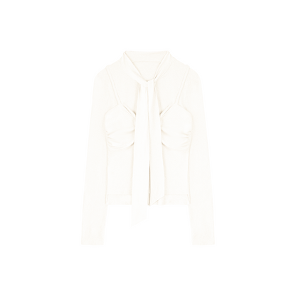 クラウドライクトゥイストカラートップス