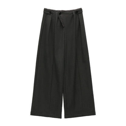 グレイフリースワイドレッグパンツ