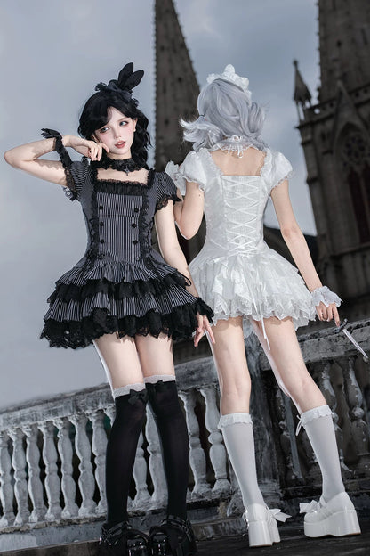 天使と悪魔のナイトドールロリータセット