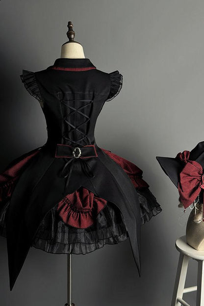 [Vorbestellschluss 8. Mai] Schmales ärmelloses Halloween-Gothic-Kleid im Zaubertrank-Stil