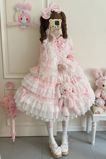 【予約商品】レースティアードロリータドレス