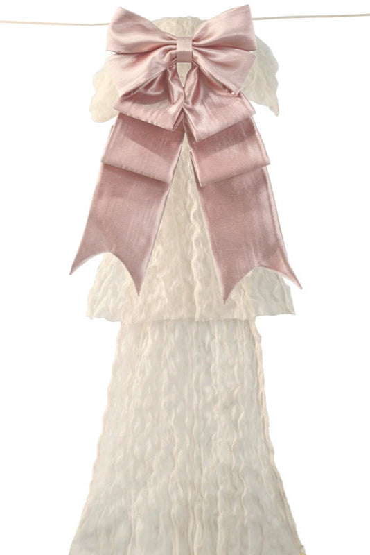 French Elegant Lolita Long Skirt + Hip Cushion Brace Skirt + Big Bow