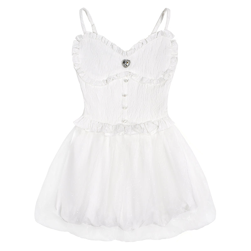 Ballet White Gurry Singing Dress