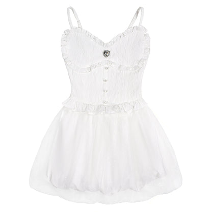 Ballet White Gurry Singing Dress