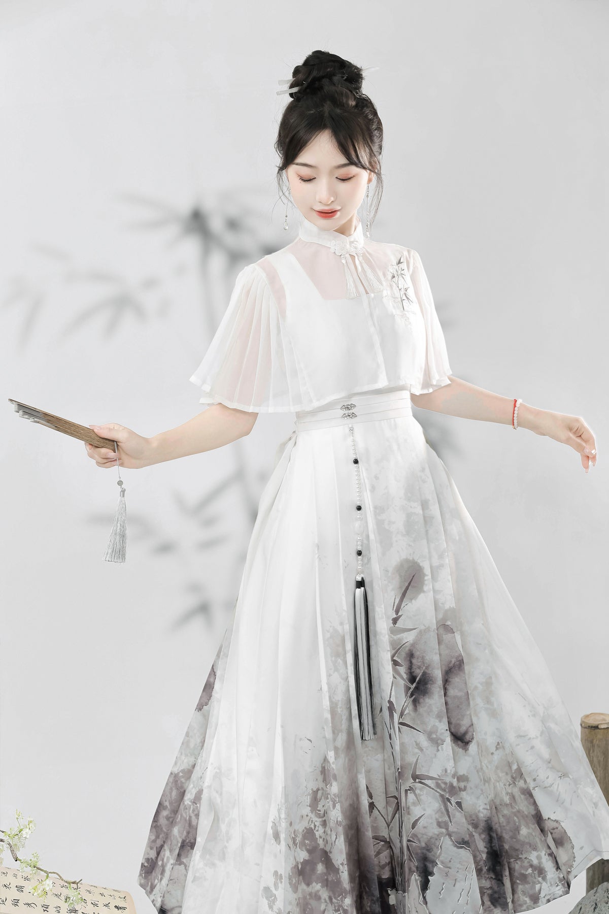 Spring Summer Hanfu Style Dress Set-Up