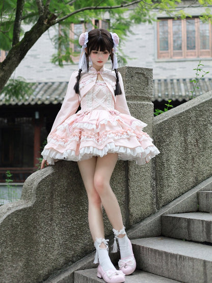 [Reservations] Sweet Frill Chinese Dress + Short Jacket