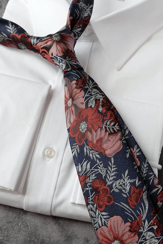 モードフローラルネクタイ