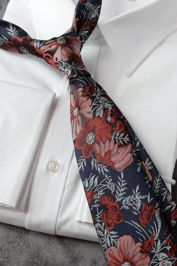 モードフローラルネクタイ