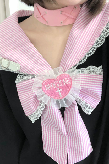 電波チェックセーラートップス