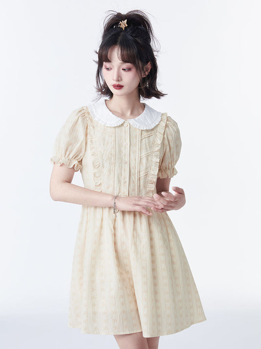 Frilled Doll Color Flower Dress