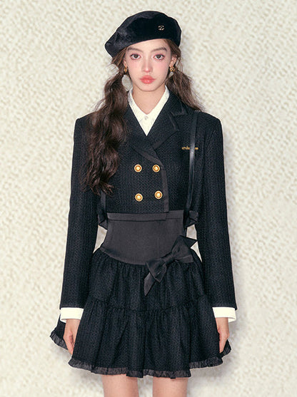 Black Gold Double Breaest Jacket + High West Ribbon Chu Chukart Suit [예약 제품]