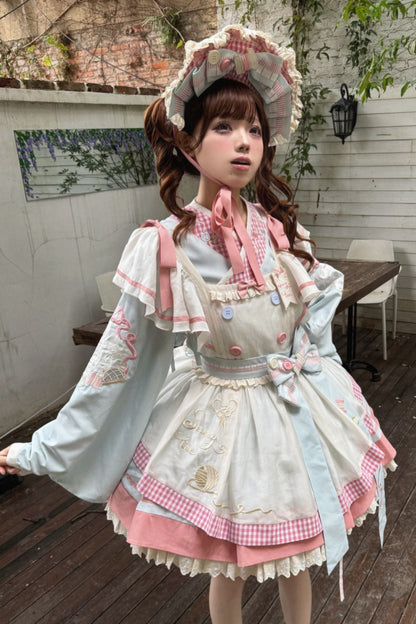 【12月6日予約締切】チャイナロリータエンブロイダリーメイドドレスセット＋ボンネット
