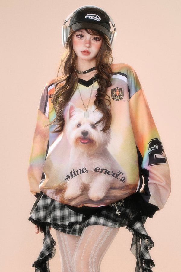 ネックレイジースタイルルーズスウェット