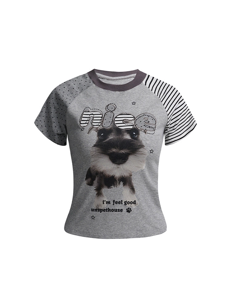 Y2K Spice Girls Border Crop Top