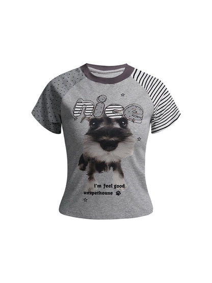 Y2K Spice Girls Border Crop Top