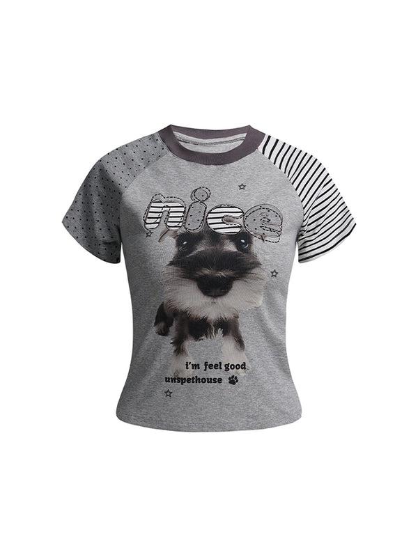 Y2K Spice Girls Border Crop Top