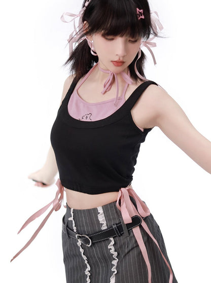 Saber Line Hake Two Piece Suspender Tops