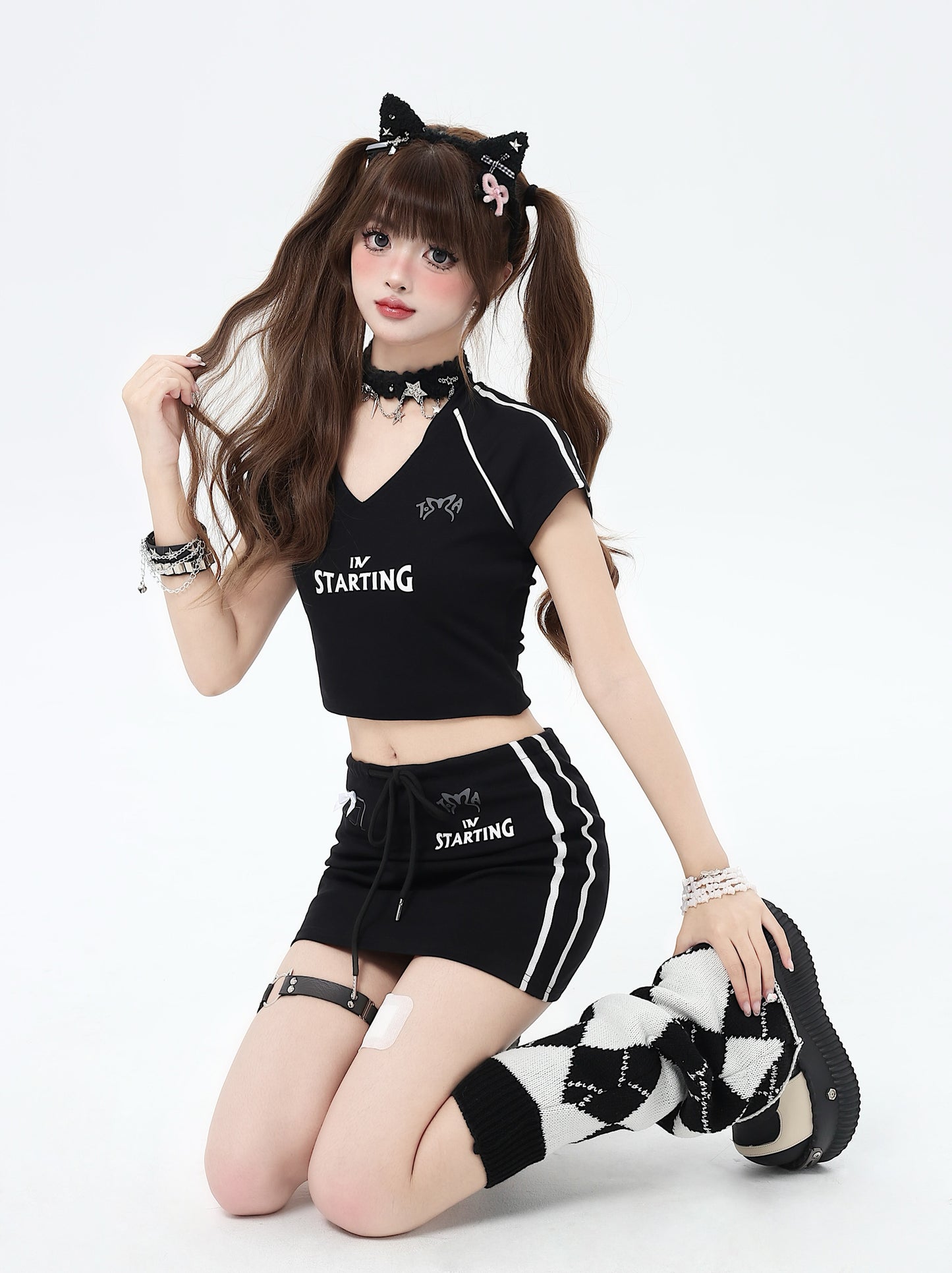 [5.31 limited time 95% off] college style slim thin A-line skirt new versatile hip skirt summer girl