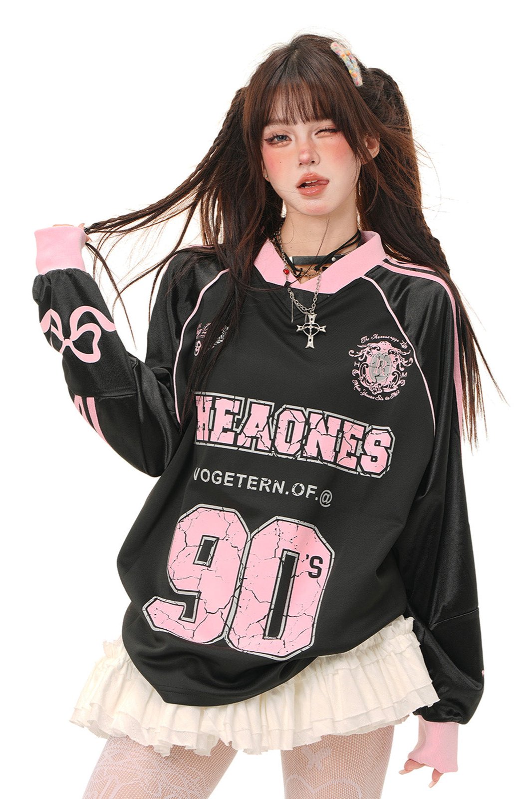 Loose Sweetheart Jersey Sweatshirt