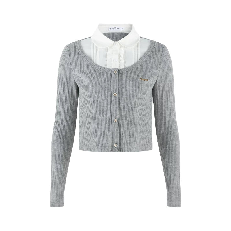 French Style Knit Cardigan + Skirt
