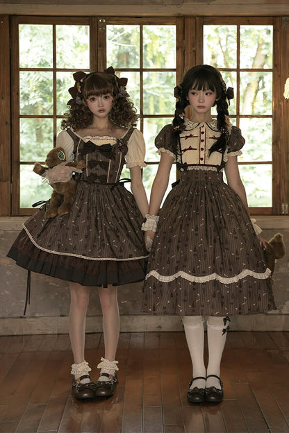 Doll Color Brown Retro Princess Lolita Dress