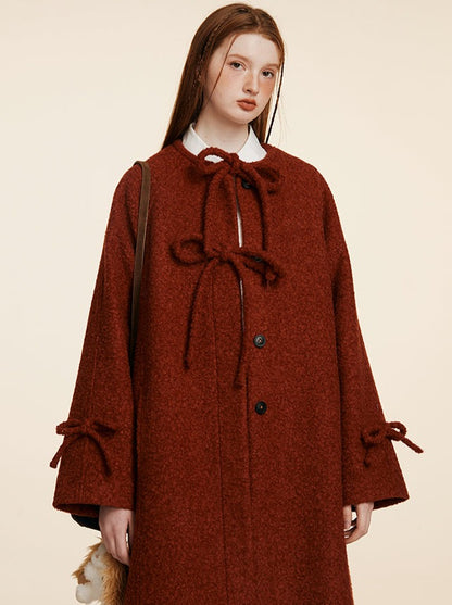 Napmantle Ribbon Flared Coat