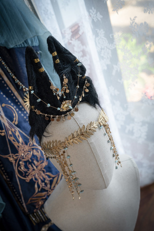 【予約商品】バステトエレガントクラシリーズロリータドレス＋アウター＋ヘッドドレス＋ブレスレット