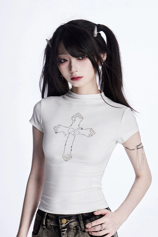 クロス ハーフスリーブ Tシャツ