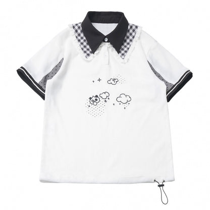 サブカルカップルトップス＋フードトップス＋スカート＋ハーフパンツ＋レッグウォーマー