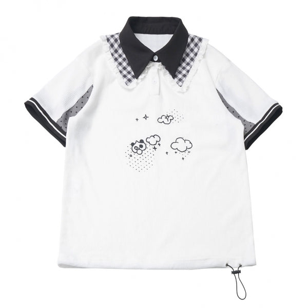 サブカルカップルトップス＋フードトップス＋スカート＋ハーフパンツ＋レッグウォーマー