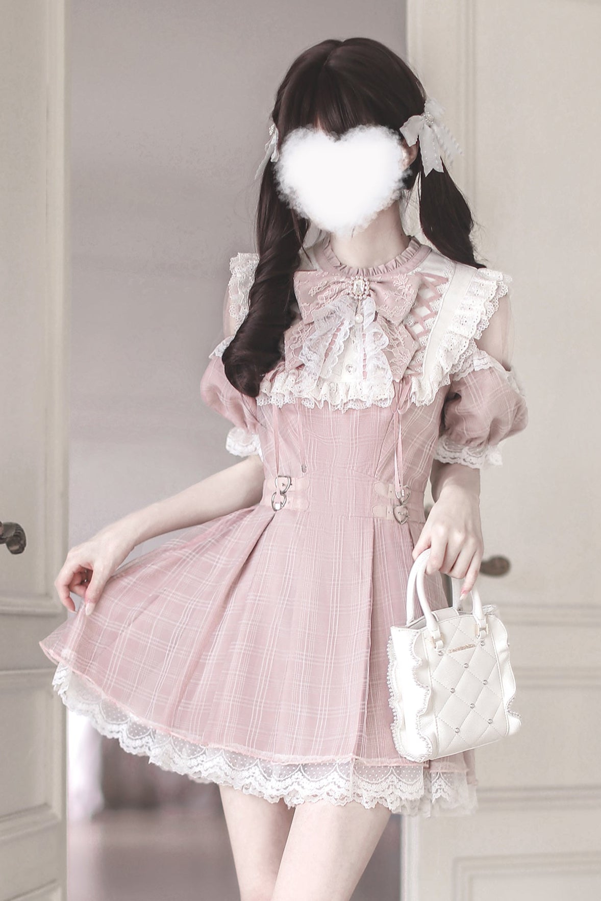 【予約商品】スイートチェック量産型ワンピース