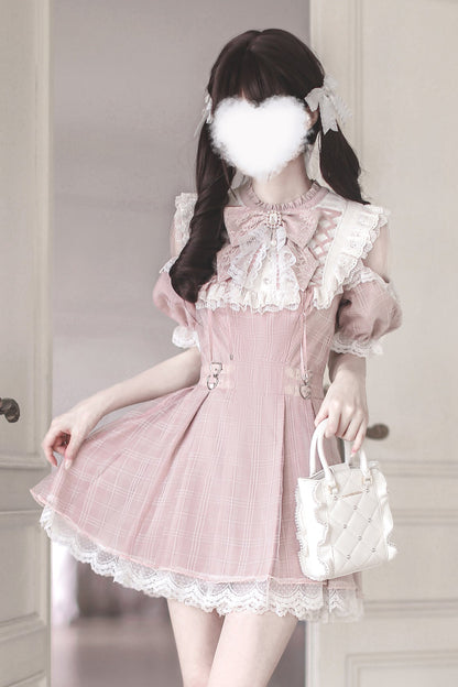 【予約商品】スイートチェック量産型ワンピース