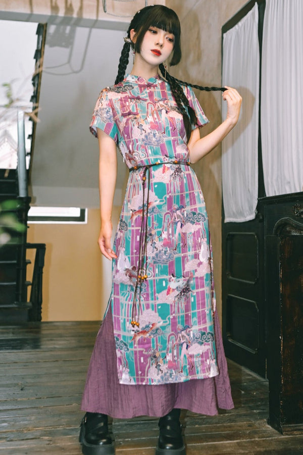 Phantom China Fishtail China Dress