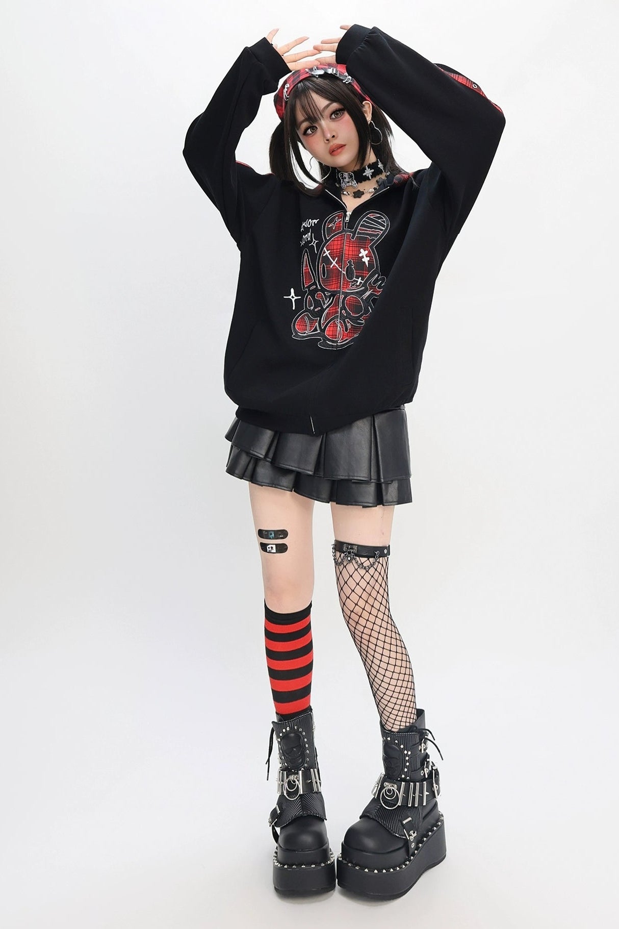 Dark mode loose parka