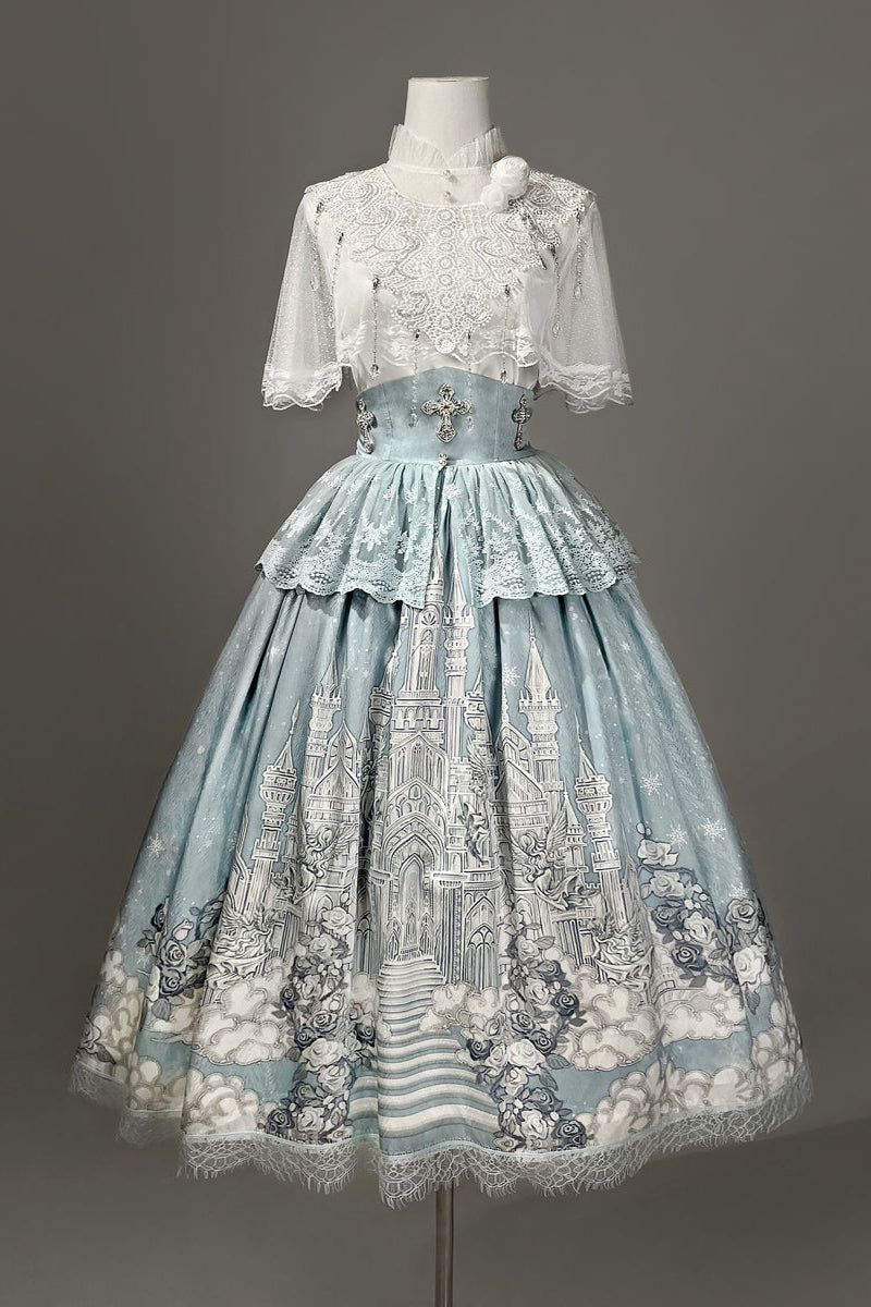 Elegant Princess Cape + Camisole + Skirt