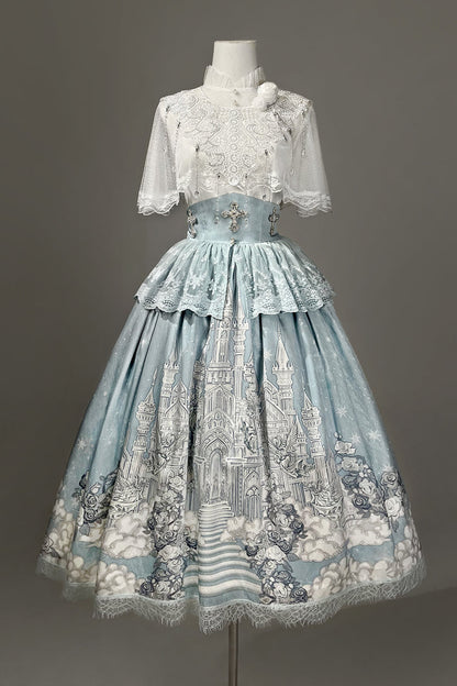 Elegant Princess Cape + Camisole + Skirt