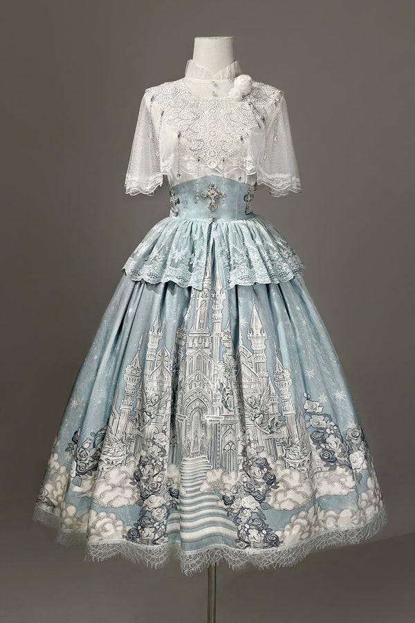 Elegant Princess Cape + Camisole + Skirt