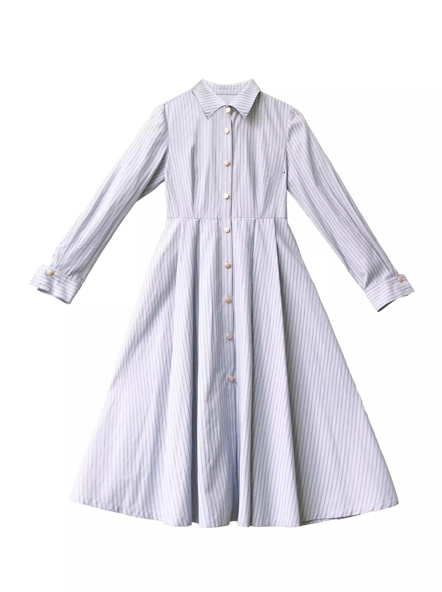 Magic Academy Retro Suit Navy Color Pleated Dress + Striped Shirt Dress + Tie + Badge