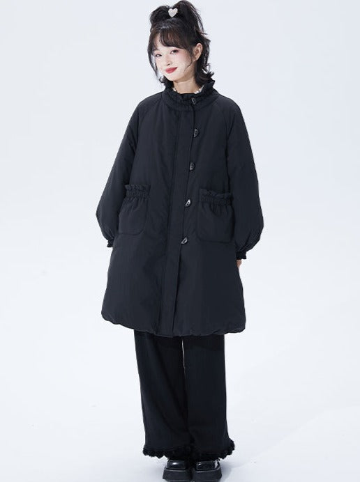 Medium Snow Black Down Coat