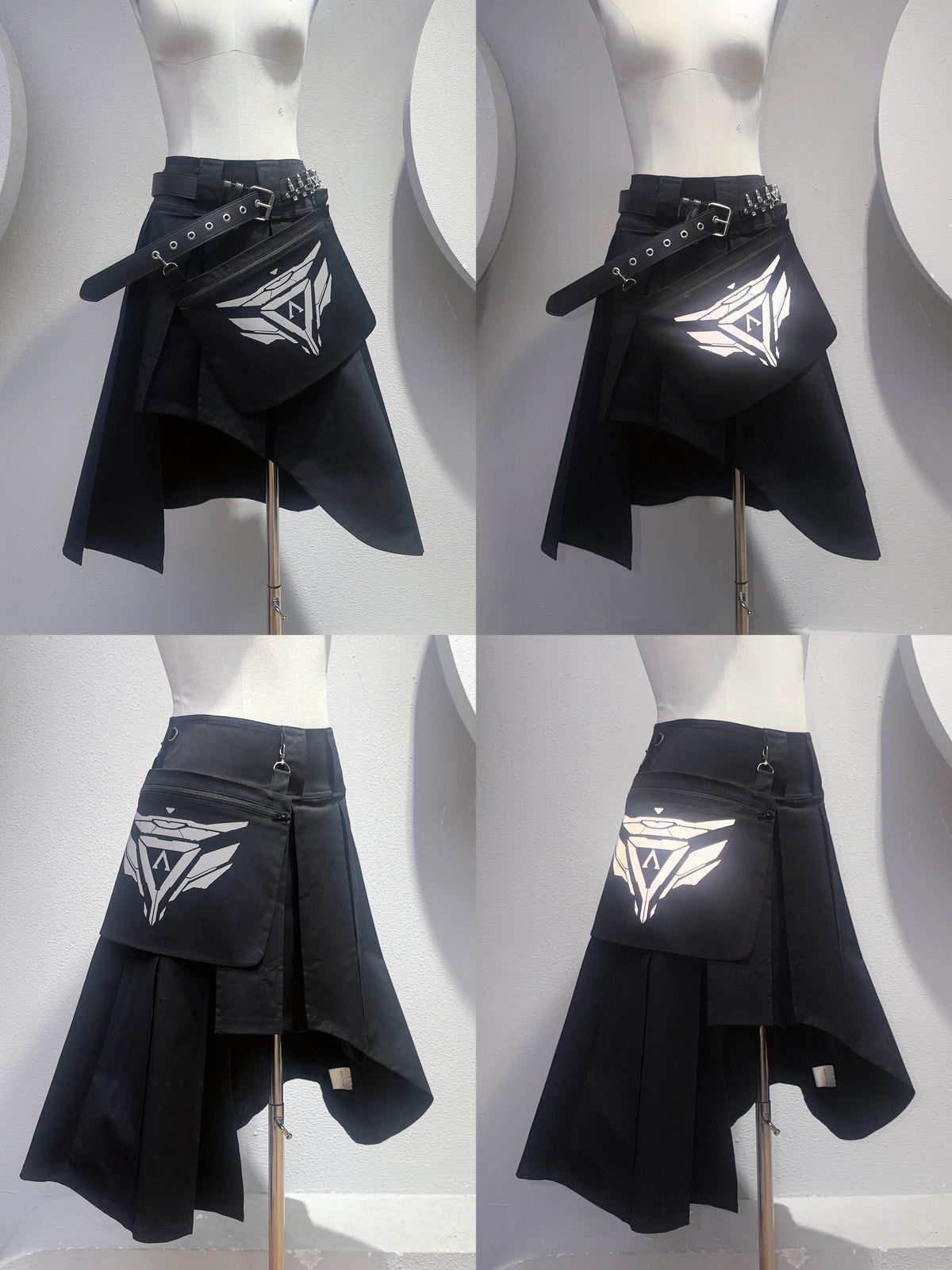 Reflektierender taktischer Faltenrock