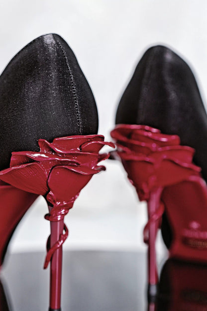 Rose Elegance Pointed Heels