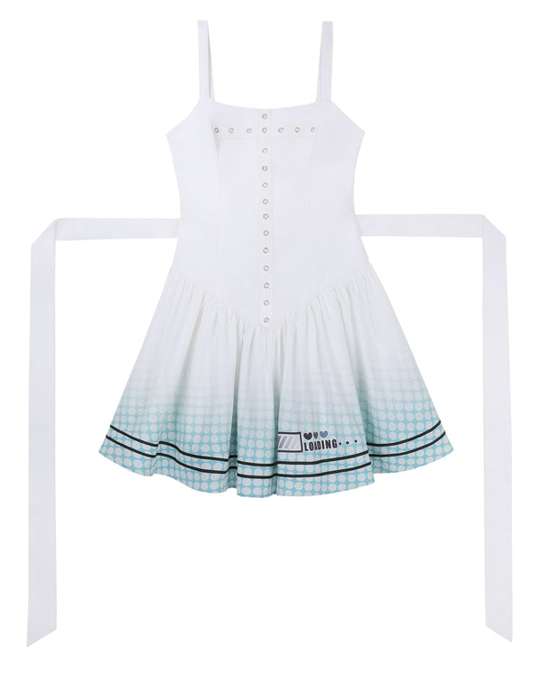 [Pre-order product] Daily Gothic Retro Punk Style Hooded Jacket + Pleated Suspender Skirt