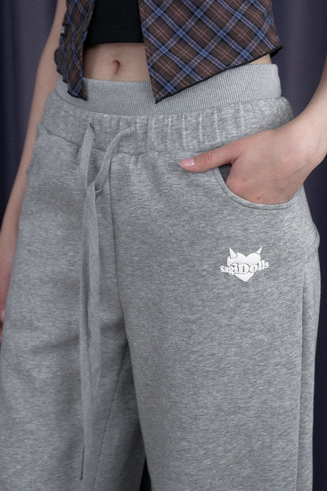 バッグリボンスウェットルーズパンツ