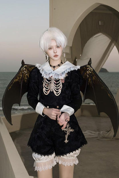 [December 18 Reservation Deadline] Crossbone Original Gothic Prince Shirt Shirt short Pants Suit