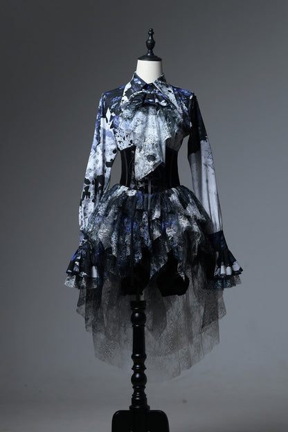 【予約商品】Bloodstainedチュールトレーンコルセットスカート
