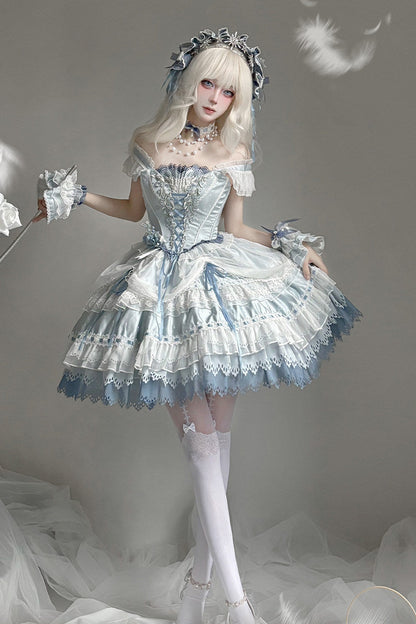 【4月5日予約締切】リリーエンブロイダリーロリータプリンセスコルセットドレス