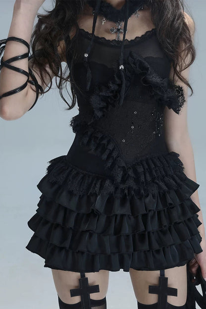 レースキャミソールバレエトップス+インナー